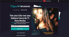 Desktop Screenshot of mujeresnicaragua.com