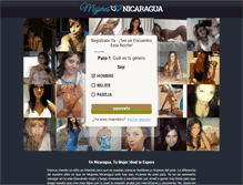 Tablet Screenshot of mujeresnicaragua.com